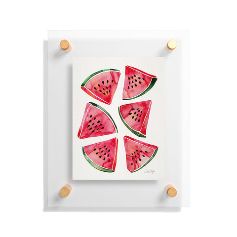 Cat Coquillette Watermelon Slices Floating Acrylic Print