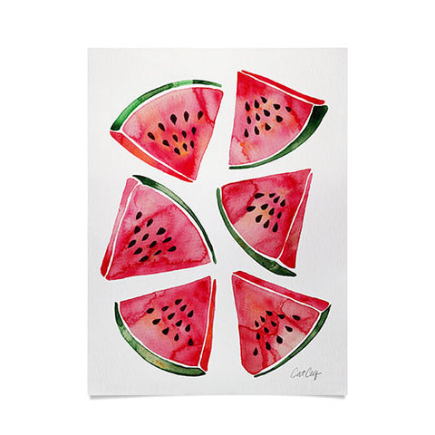 Cat Coquillette Watermelon Slices Poster