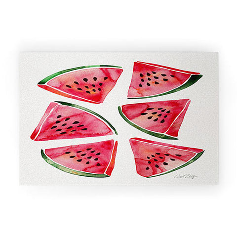 Cat Coquillette Watermelon Slices Welcome Mat
