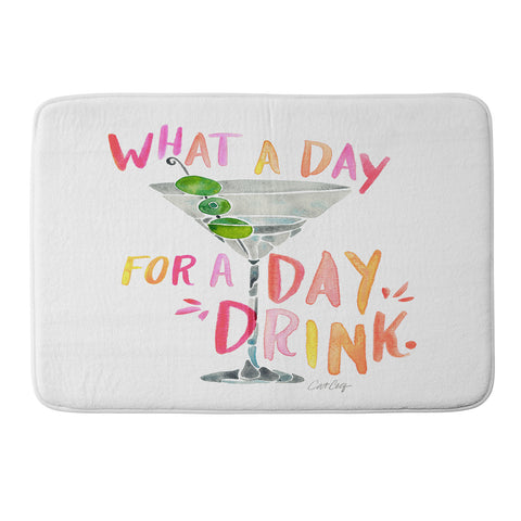 Cat Coquillette What a Day for a Day Drink Memory Foam Bath Mat