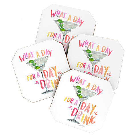 Cat Coquillette What a Day for a Day Drink Coaster Set