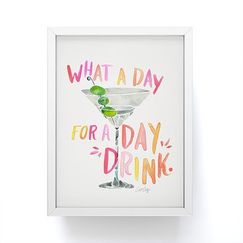 Cat Coquillette What a Day for a Day Drink Framed Mini Art Print