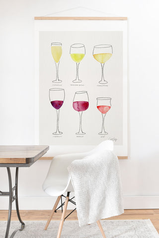 Cat Coquillette Wine Collection Art Print And Hanger