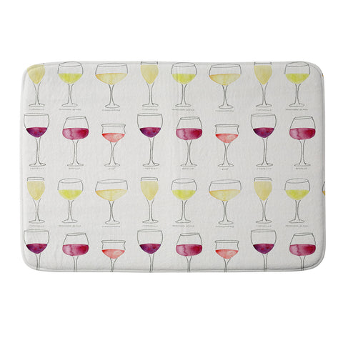 Cat Coquillette Wine Collection Memory Foam Bath Mat