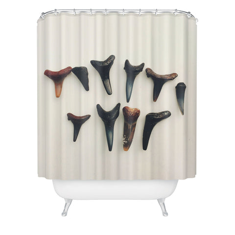 Catherine McDonald Amelia Island Shark Teeth Shower Curtain