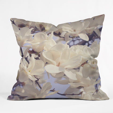 Catherine McDonald Asian Magnolias Outdoor Throw Pillow