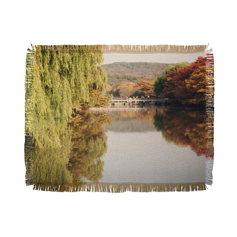 Catherine McDonald Autumn In Asia 1 Throw Blanket