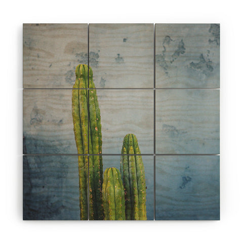 Catherine McDonald Cactus Family Portrait Wood Wall Mural