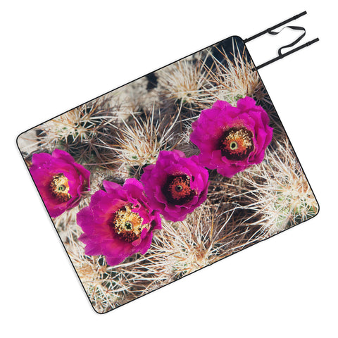 Catherine McDonald Cactus Flowers Picnic Blanket