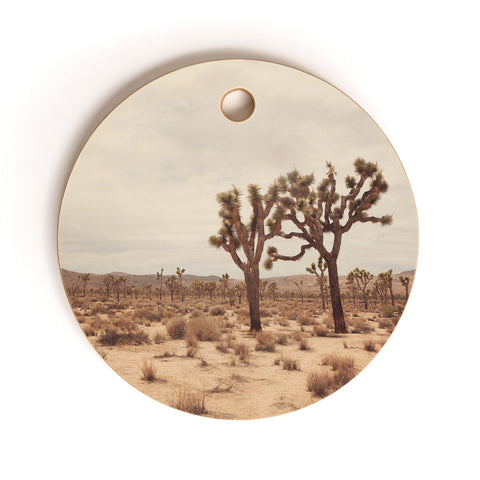 Catherine McDonald California Joshua Trees Cutting Board Round
