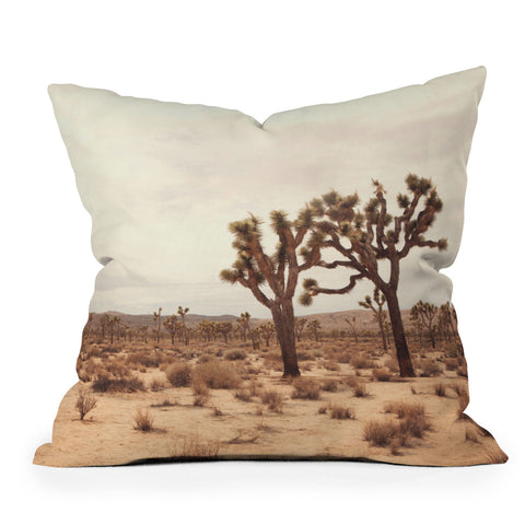 Catherine McDonald California Joshua Trees Throw Pillow