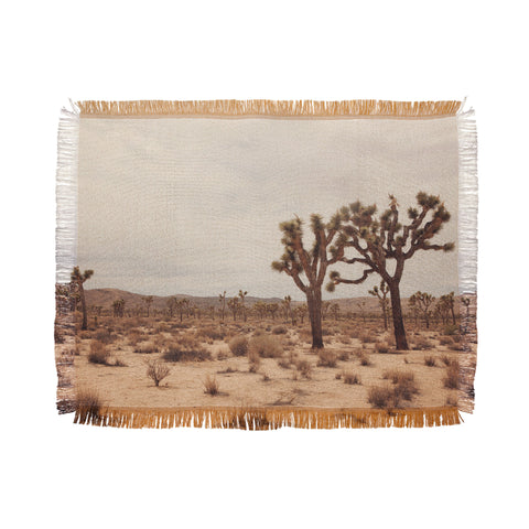 Catherine McDonald California Joshua Trees Throw Blanket