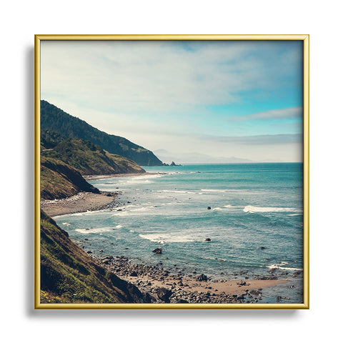 Catherine McDonald California Pacific Coast Highway Metal Square Framed Art Print