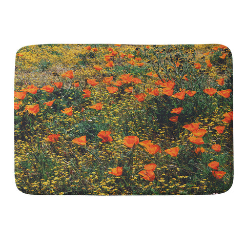 Catherine McDonald California Poppies Memory Foam Bath Mat