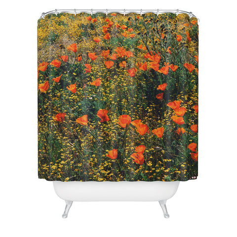 Catherine McDonald California Poppies Shower Curtain