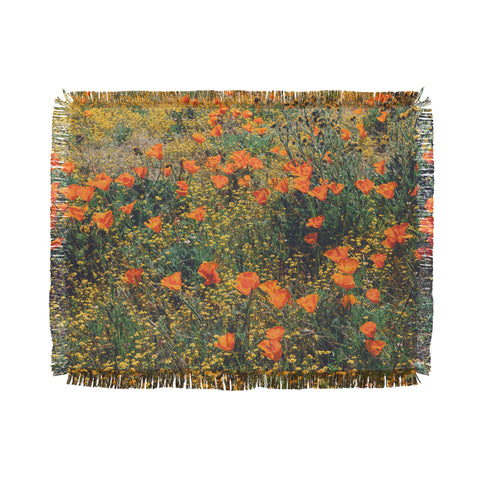 Catherine McDonald California Poppies Throw Blanket