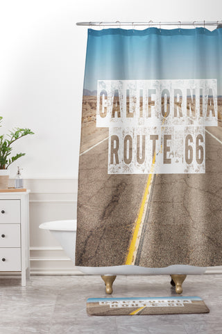 Catherine McDonald California Route 66 Shower Curtain And Mat