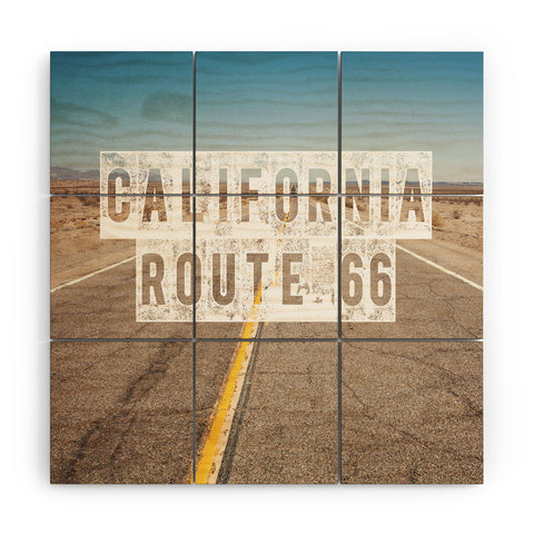 Catherine McDonald California Route 66 Wood Wall Mural