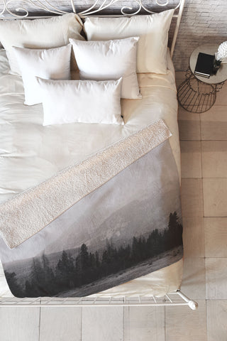 Catherine McDonald COLORADO ROCKY MOUNTAINS Fleece Throw Blanket