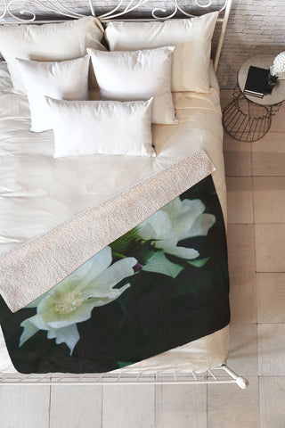 Catherine McDonald Cotton Blossom Fleece Throw Blanket