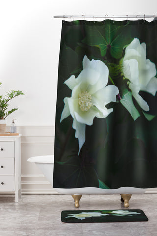 Catherine McDonald Cotton Blossom Shower Curtain And Mat