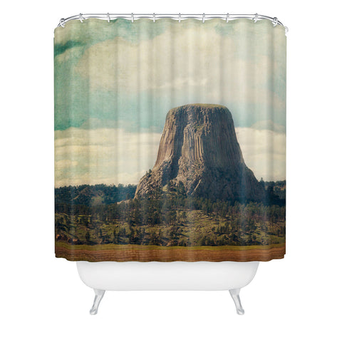 Catherine McDonald Devils Tower Shower Curtain