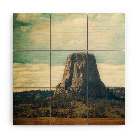 Catherine McDonald Devils Tower Wood Wall Mural