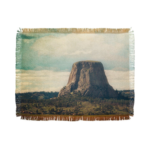 Catherine McDonald Devils Tower Throw Blanket