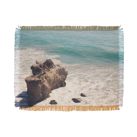 Catherine McDonald El Matador Beach Malibu Throw Blanket