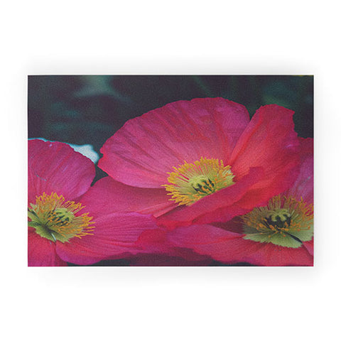 Catherine McDonald Electric Poppies Welcome Mat