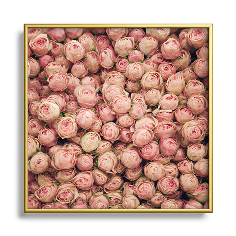 Catherine McDonald Flower Market 2 Metal Square Framed Art Print