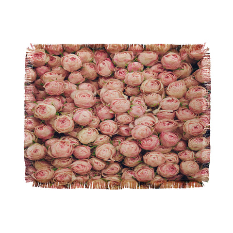 Catherine McDonald Flower Market 2 Throw Blanket