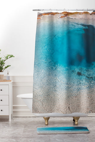 Catherine McDonald Geothermal II Shower Curtain And Mat