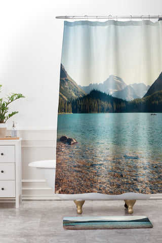 Catherine McDonald Glacier Summer Shower Curtain And Mat