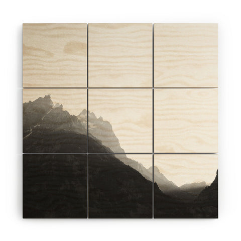 Catherine McDonald Golden hour in the Tetons Wood Wall Mural