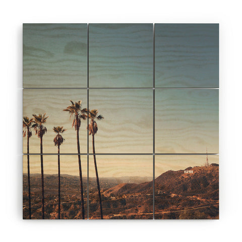 Catherine McDonald Hollywood Hills Wood Wall Mural