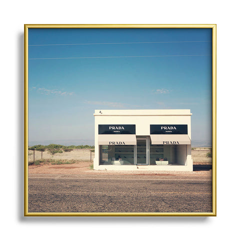 Catherine McDonald Irony in West Texas Metal Square Framed Art Print