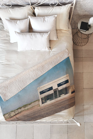 Catherine McDonald Irony in West Texas Fleece Throw Blanket