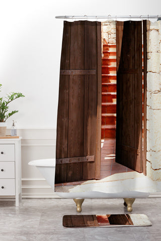 Catherine McDonald Kalosirthes Shower Curtain And Mat