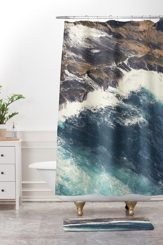 Catherine McDonald Land Meets Sea Shower Curtain And Mat