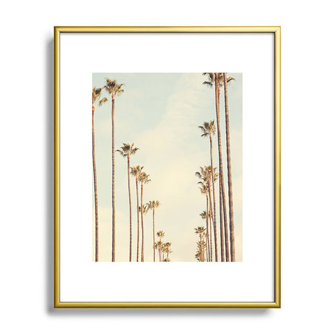 Catherine McDonald Los Angeles Palms Metal Framed Art Print