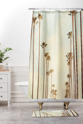 Catherine McDonald Los Angeles Palms Shower Curtain And Mat