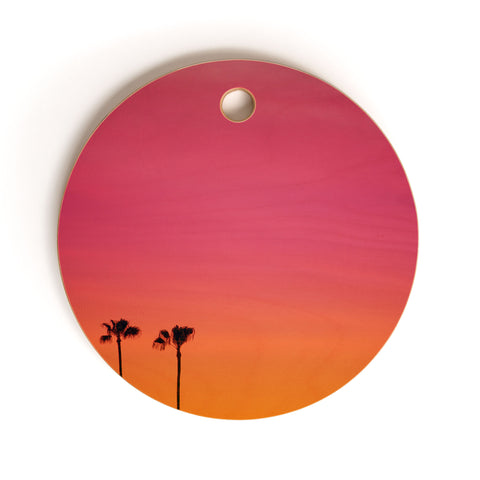 Catherine McDonald Los Angeles Sunset Cutting Board Round