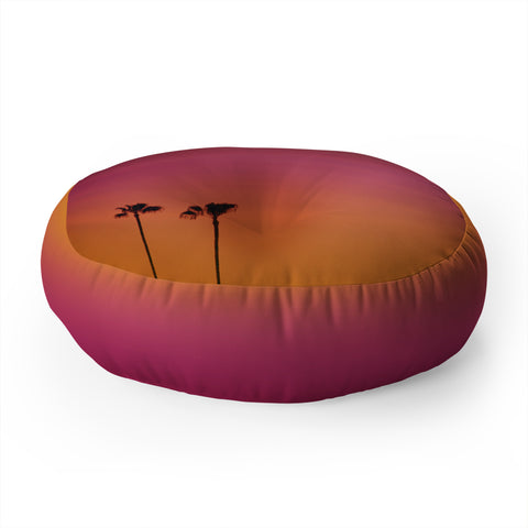 Catherine McDonald Los Angeles Sunset Floor Pillow Round