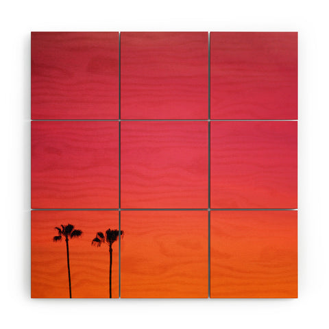 Catherine McDonald Los Angeles Sunset Wood Wall Mural