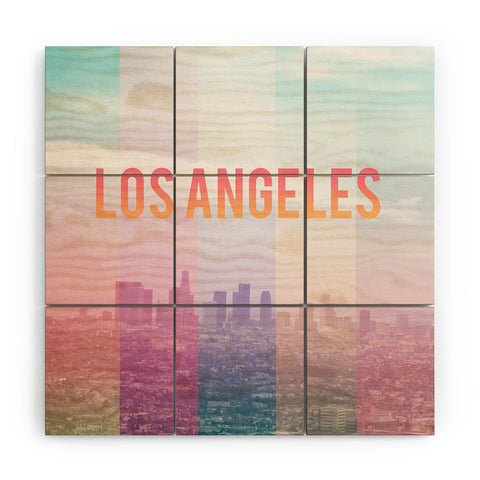 Catherine McDonald Los Angeles Wood Wall Mural