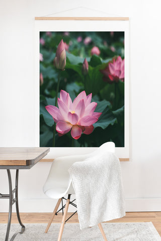 Catherine McDonald Lotus Field Art Print And Hanger