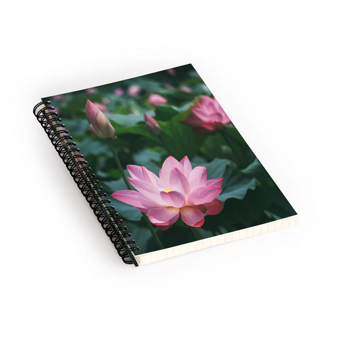 Catherine McDonald Lotus Field Spiral Notebook