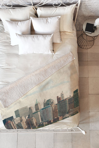 Catherine McDonald Lower Manhattan NYC Fleece Throw Blanket