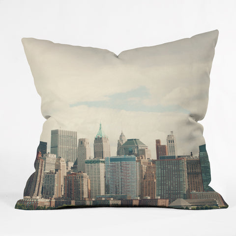 Catherine McDonald Lower Manhattan NYC Outdoor Throw Pillow